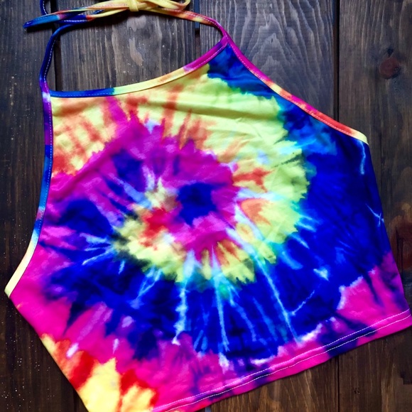 Tops - Tie Die Halter Top